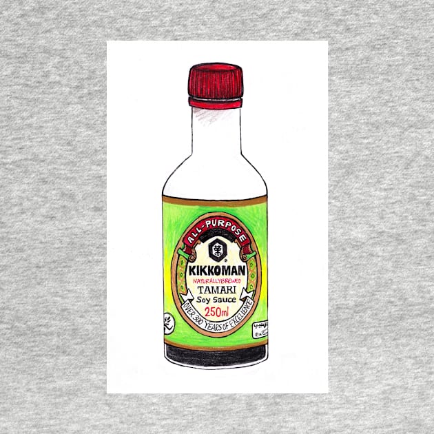 Soy Sauce bottle illustration by sadnettles